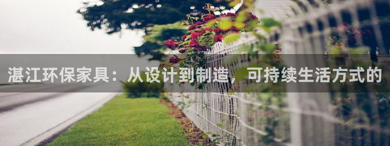 沐鸣2平台几年了：湛江环保家具：从设计到制造，可持续生活方式