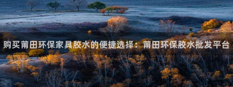 沐鸣2注册网址：购买莆田环保家具胶水的便捷选择：莆田环保胶水